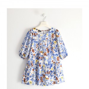 Rochie cu imprimeu floral pentru fete, I Do, 0.4213PV22BL Rochie cu imprimeu floral pentru fete, I Do, 0.4213PV22BL