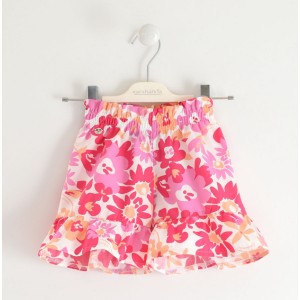 Bermude cu imprimeu pentru fetite, Sarabanda, 0.4453PV22RZ