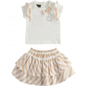 Compleu tricou si fusta pentru fetite , Sarabanda, 0.4470PV22BJ Compleu tricou si fusta pentru fetite , Sarabanda, 0.4470PV22BJ