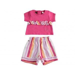 Compleu tricou si bermude pentru fetite , Sarabanda, 0.4477PV22RZ Compleu tricou si bermude pentru fetite , Sarabanda, 0.4477PV22RZ