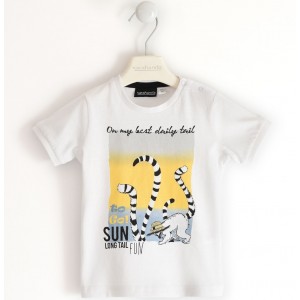 Tricou cu imprimeu baieti, Sarabanda, 0.4512PV21ALB2