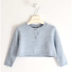 Pulover tip bolero pentru fetite  , Sarabanda, 0.5240TI22BL Pulover tip bolero pentru fetite  , Sarabanda, 0.5240TI22BL