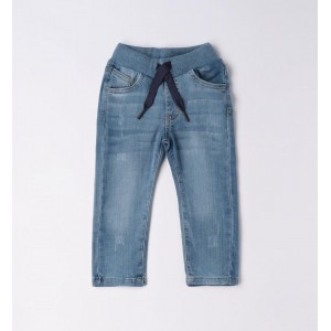 Pantaloni din denim cu siret pentru baieti, Sarabanda, 0.6141PV23ABS Pantaloni din denim cu siret pentru baieti, Sarabanda, 0.6141PV23ABS