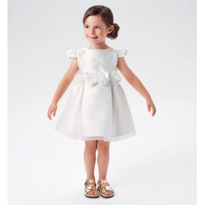 Rochie eleganta cu dantela pentru fete, Sarabanda, 0.6248PV23ALB Rochie eleganta cu dantela pentru fete, Sarabanda, 0.6248PV23ALB