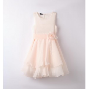 Rochie eleganta cu dantela si tull pentru fete, Sarabanda, 0.6415PV23PE Rochie eleganta cu dantela si tull pentru fete, Sarabanda, 0.6415PV23PE