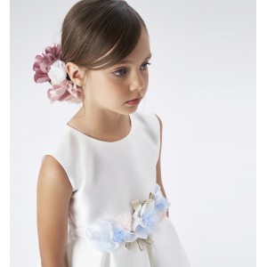 Rochie eleganta cu dantela si tull pentru fete, Sarabanda, 0.6436PV23BL