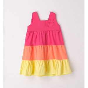 Rochie in trei culori pentru fetite, Sarabanda, 0.6566PV23FU Rochie in trei culori pentru fetite, Sarabanda, 0.6566PV23FU