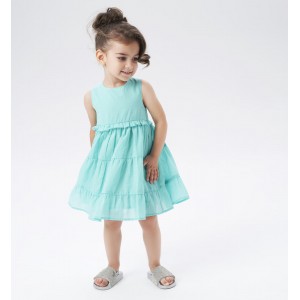 Rochie uni din in pentru fetite, Sarabanda, 0.6567PV23AQ Rochie uni din in pentru fetite, Sarabanda, 0.6567PV23AQ