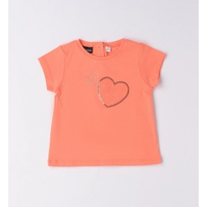 Tricou cu imprimeu pentru fete, Sarabanda, 0.6579PV23ORG