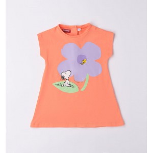 Rochie cu imprimeu Droopy pentru fetite, Sarabanda, 0.6583PV23ORG Rochie cu imprimeu Droopy pentru fetite, Sarabanda, 0.6583PV23ORG