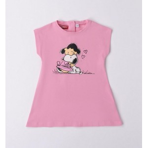 Rochie cu imprimeu Droopy pentru fetite, Sarabanda, 0.6583PV23RZ Rochie cu imprimeu Droopy pentru fetite, Sarabanda, 0.6583PV23RZ