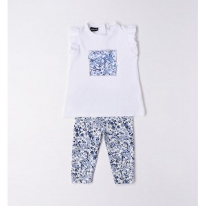 Compleu bluza si colanti trei sferturi pentru fetite,Sarabanda, 0.6608PV23ABS