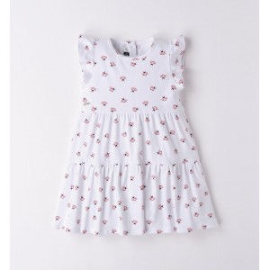 Rochie cu albinute pentru fetite, Sarabanda, 0.6770PV23ALB Rochie cu albinute pentru fetite, Sarabanda, 0.6770PV23ALB