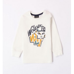 Bluza cu imprimeu pentru băieți, Sarabanda, 0.7030TI23ALB