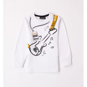 Bluza cu imprimeu pentru băieți, Sarabanda, 0.7040TI23ALB