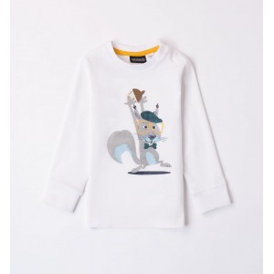 Bluza cu imprimeu pentru băieți, Sarabanda, 0.7141TI23ALB