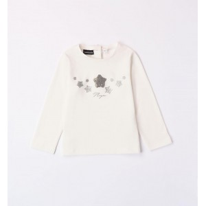 Bluza cu paiete pentru fetițe, Sarabanda,0.7207TI23ALB