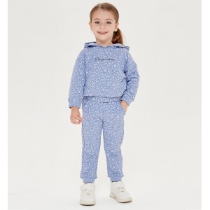 Hanorac cu cu imprimeu animal print pentru fetițe, Sarabanda, 0.7232TI23ABS