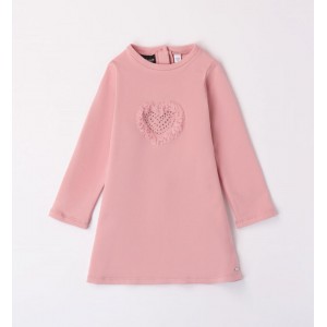 Rochie cu imprimeu tull pentru fetite, Sarabanda, 0.7239TI23RZ Rochie cu imprimeu tull pentru fetite, Sarabanda, 0.7239TI23RZ