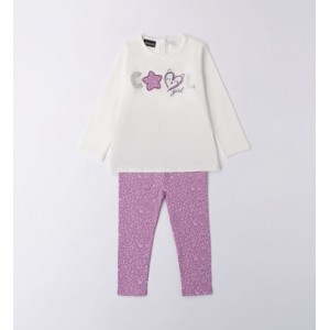 Compleu bluza și colant pentru fetite, Sarabanda, 0.7241TI23MV Compleu bluza și colant pentru fetite, Sarabanda, 0.7241TI23MV
