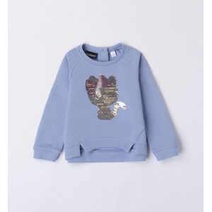 Bluza cu paiete reversibile pentru fetite, Sarabanda, 0.7250TI23BL Bluza cu paiete reversibile pentru fetite, Sarabanda, 0.7250TI23BL