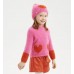 Pulover pufos cu imprimeu inimioare pentru fetite , Sarabanda, 0.7339TI23RZ