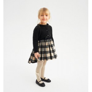 Rochie eleganta din stofa pentru fetite, Sarabanda, 0.7355TI23NG Rochie eleganta din stofa pentru fetite, Sarabanda, 0.7355TI23NG