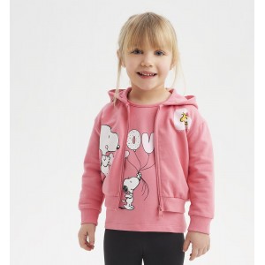 Hanorac cu imprimeu Snoopy pentru fetite, Sarabanda, 0.7381TI23RZ Hanorac cu imprimeu Snoopy pentru fetite, Sarabanda, 0.7381TI23RZ
