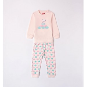 Pijama cu imprimeu Snoopy pentru fete, Sarabanda, 0.7388TI23RZ