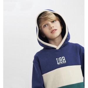 Hanorac cu gluga color block pentru baiat, Sarabanda, 0.7435TI23VE Hanorac cu gluga color block pentru baiat, Sarabanda, 0.7435TI23VE