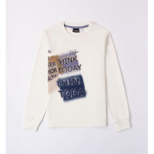 Bluza cu imprimeu pentru băiat, Sarabanda, 0.7523TI23ALB