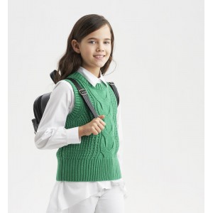 Vesta din tricot pentru fetite, Sarabanda, 0.7733TI22VE