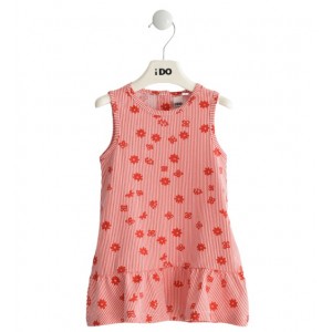Rochie in dungi cu floricele pentru fetite I Do 4J010PV21RO Rochie in dungi cu floricele pentru fetite I Do 4J010PV21RO