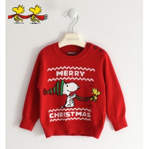 Pulover cu imprimeu Merry Christmas pentru baiat, Sarabanda, 0.5174TI22RO