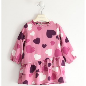 Rochita imprimeu inimioare pentru fetite, Sarabanda, 0.5225TI22RZ