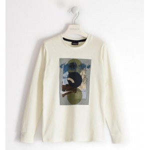 Bluza imprimeu pentru baiat, Sarabanda, 0.5316TI22ALB