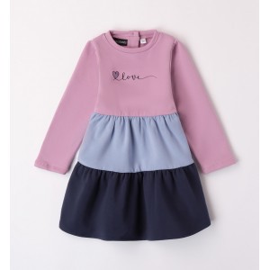 Rochie color block pentru fetite, Sarabanda, 0.7227TI23BLM Rochie color block pentru fetite, Sarabanda, 0.7227TI23BLM
