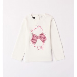 Bluza cu imprimeu pentru fetite, Sarabanda, 0.7276TI23ALB