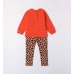 Compleu bluza și pantaloni animal print pentru fetite, Sarabanda, 0.7328TI23ORG