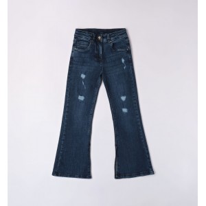 Pantaloni denim evazat pentru fete, Sarabanda, 0.7689TI23BLM Pantaloni denim evazat pentru fete, Sarabanda, 0.7689TI23BLM