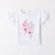 Tricou cu imprimeu floral pentru fete, Sarabanda, 0.8302PV24ALB
