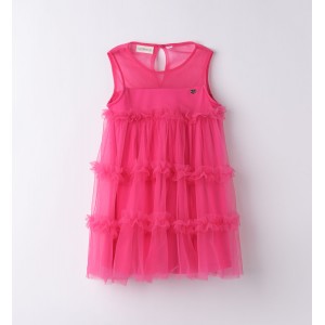 Rochie eleganta cu tull pentru fete, Sarabanda, 0.8335PV24FU Rochie eleganta cu tull pentru fete, Sarabanda, 0.8335PV24FU