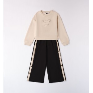 Compleu bluza și pantaloni largi pentru fete, Sarabanda, 0.8401PV24NG