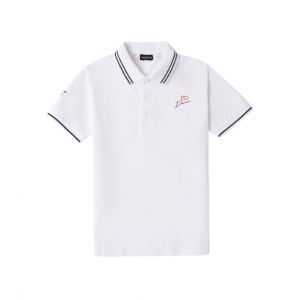 Tricou polo pentru baiat, Sarabanda. 0.8680PV24ALB