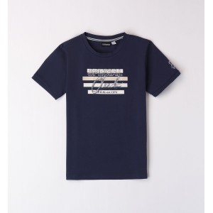 Tricou cu imprimeu si text brodat pentru baiat, Sarabanda, 0.8721PV24NA