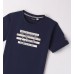 Tricou cu imprimeu si text brodat pentru baiat, Sarabanda, 0.8721PV24NA