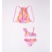 Costum de baie fete Sarabanda din două piese, cu imprimeu multicolor și sac inclus, 0.8947PV24RZ