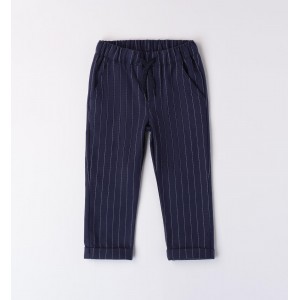 Pantaloni din stofa in dungi pentru băiat, Sarabanda, 0.A167TI24NA Pantaloni din stofa in dungi pentru băiat, Sarabanda, 0.A167TI24NA
