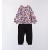 Compleu bluza si pantaloni cu imprimeu unicorn pentru fete, Sarabanda, 0.A346TI24MV