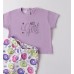 Compleu fete Sarabanda, tricou lila și pantaloni scurți cu imprimeu donuts, 0.B255PV25MV